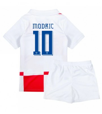 Kroatien Luka Modric #10 Hemmatröja Barn EM 2024 Kortärmad (+ Korta byxor)